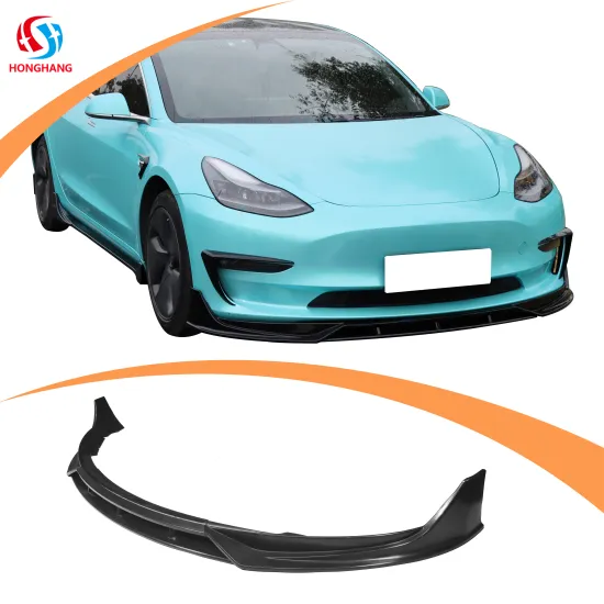 Autlaco Spare Parts Body Protector - New Style Car Front Lip Spoiler for Tesla Model 3 (2019-2021)