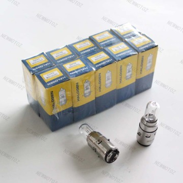 10x Halogen BA20D 12v 35w/35w Headlight Bulbs Atv Gy6 Scooter
