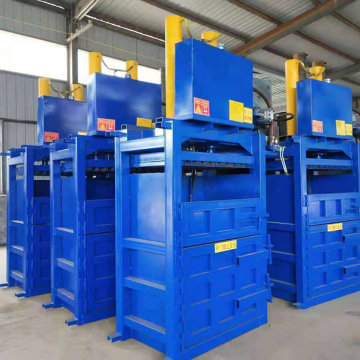 Cardboard box scrap metal paper baler waste carton bale press machine