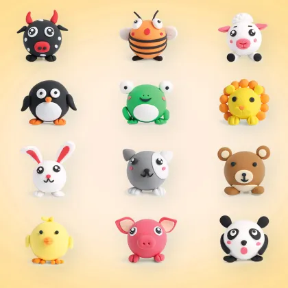 12 24 36 Color Non-toxic Plasticine Children Toys Polymer Air Dry Clay