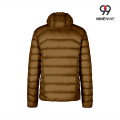 Jaqueta masculina ultraleve com capuz e embalável