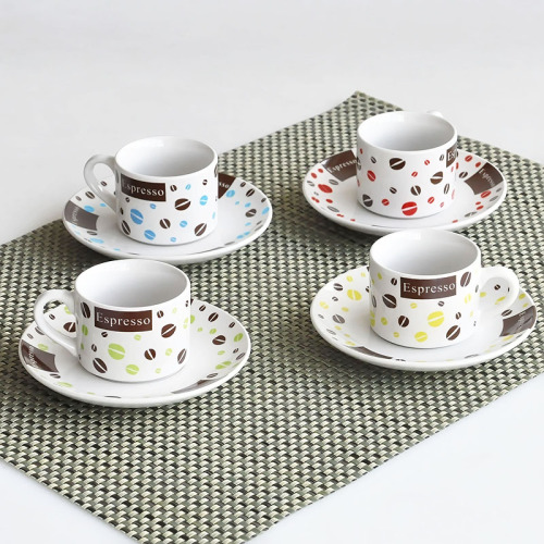 ceramic cup & saucer, cup saucer set, coffee set