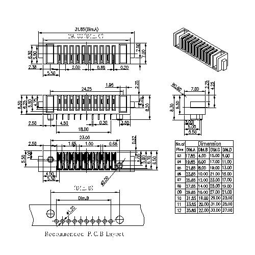 ABT26-10LAXD 2.0 Notebook Computer 10 Circuit Battery Connector Female