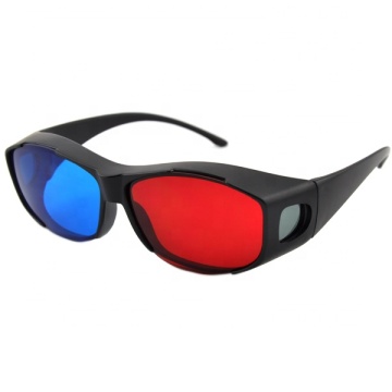 Universal Black Frame Red Blue Anaglyphic 3D Glasses for Affordable Movie and Game Viewing