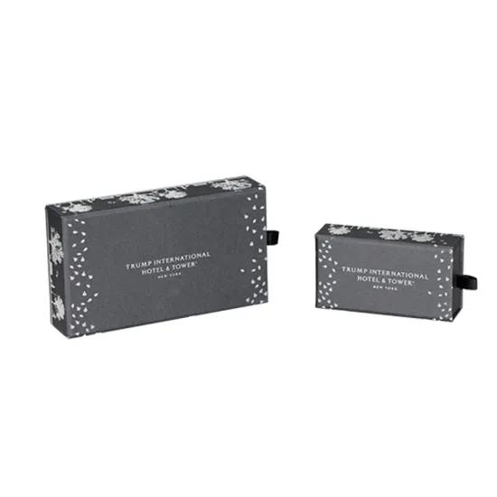 Custom Logo Black Printing Drawer Paper Box