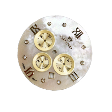 الاتصال الهاتفي الأبيض MOP Applied Diamond Index for Watch