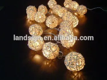 Cixi landsign solar rattan string lights