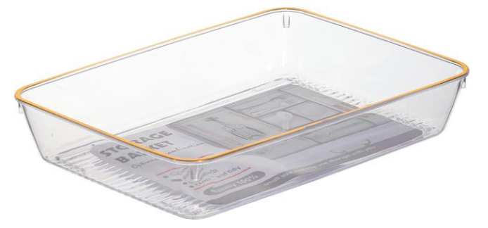 PET Clear Drawer Organizer Utensil Tray BPA Free