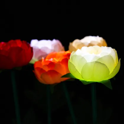 Outdoor Landscape Peony Lamp