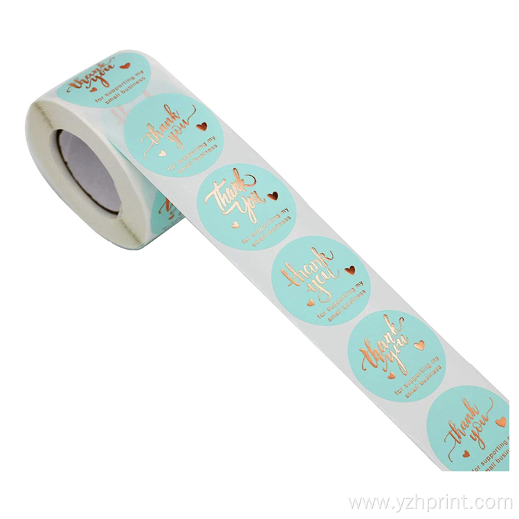 Best Selling Foil Stickers Custom Gold Roll Sticker