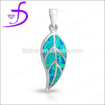 925 silver jewerly wholesale leaf shape silver pendant