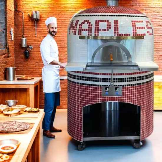 Shanghai Industrial Bakery Wood Pizza Oven for Roti and Bread