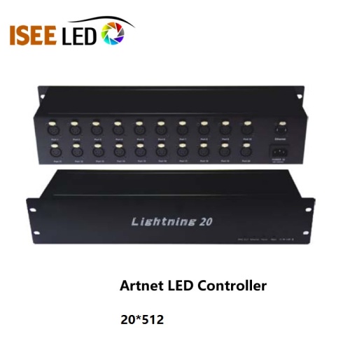 Controlador LED Artnet 16 Universes Controlador