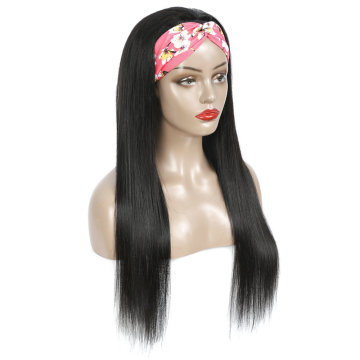 Wholesale price headband wigs human hair, Brazilian hair wig with headband