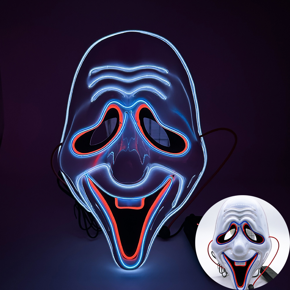 Scary LED Light up Face Mask