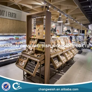 supermarket display stand and display rack for vegetable and fruit