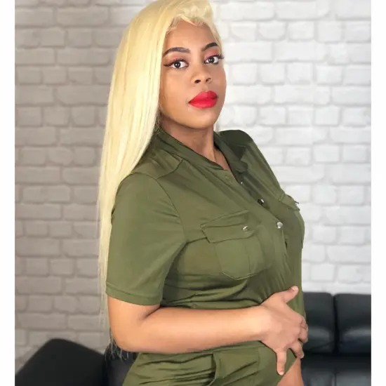 360 Bleached Real Remy Virgin Xuchang Cuticle Aligned Straight Mink Brazilian 10A 613 Blonde Hair