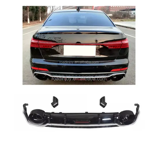 High Quality RS6 Style Rear Diffuser for Audi A6L C8 (2019-2022)