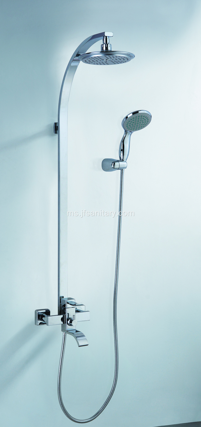 Sistem Pancuran Kepala Pancuran Curah Hujan Brass Shower Mixer