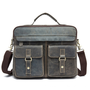 High Quality Fashion Man Genuine Leather Briefcases
