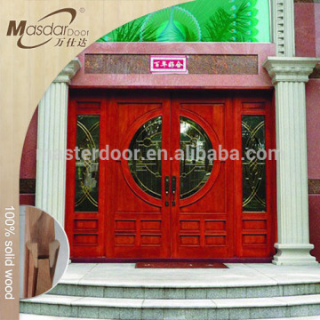 Hotel main entrance doors design solid wood