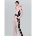 Two-sheet Slim Fit Cotton One-piece Ski Suit