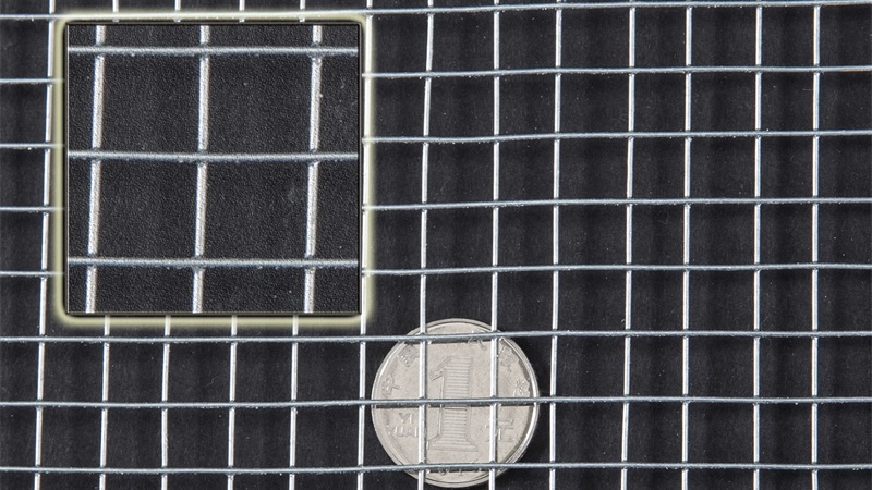 Dimensioni del pannello in rete metallica, diametro del filo, apertura della rete, schema tecnico