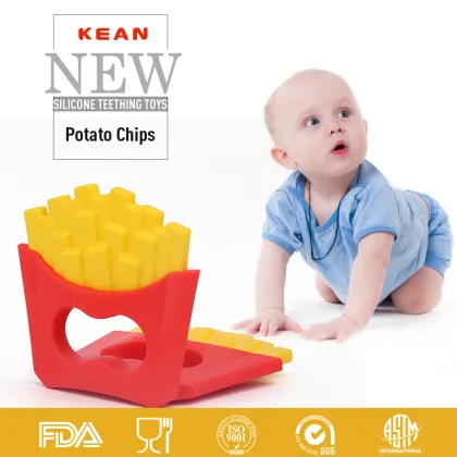 100% food grade kids toys baby teething silicone baby teethers toy