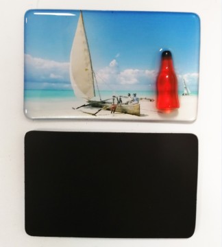 Beach Epoxy Fridge Magnet with Shell for Promotions