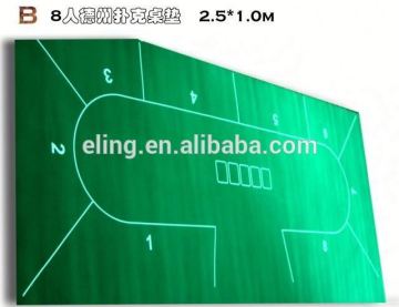 Poker Table Fabric ( casino equipment with flocking nylon and rubber materia)100% wool felt placemat