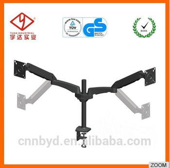 Articulating desk mount lcd arm for 13"-27" screens with gas cylinder