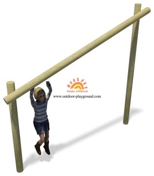 Outdoor Wooden Log Balancing HPL Playground Structure