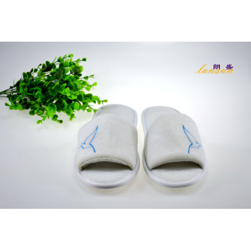 Hotel Terry Slipper Foam Anti-Slip Sole Open Toe