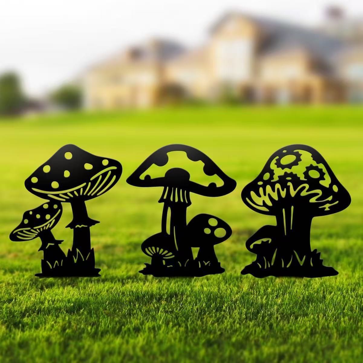 Mushroom Metal Decor