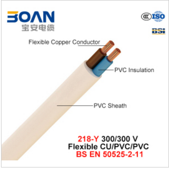218-Y, Electric Wire, 300/300 V, Flexible Cu/PVC/PVC (BS EN 50525-2-11)