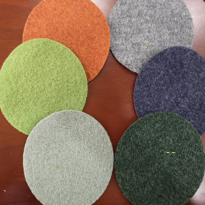 40%wool and 60%viscose blend boiled wool fabric
