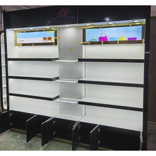 Customized Luxury Bag Display Cabinet Perfume Shelf