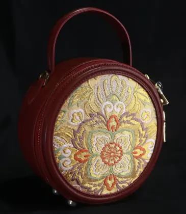 Heritage Silk Floral Embroidered Bag