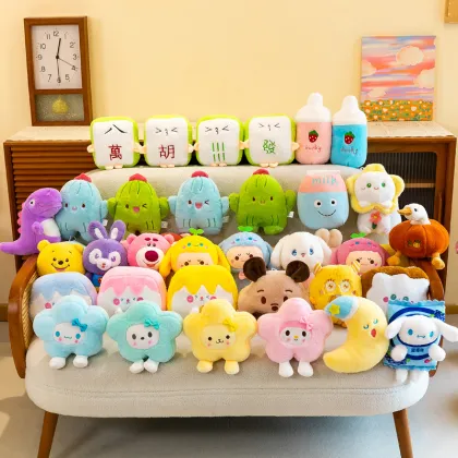 Cute Kawaii Anime Plush Toys: My Melody, Kitty, Kuromi & Cinnamoroll