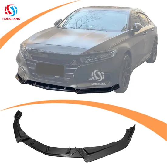 Honghang Factory Gloss Black Front Bumper Lip Splitter for Honda Accord 2018-2022