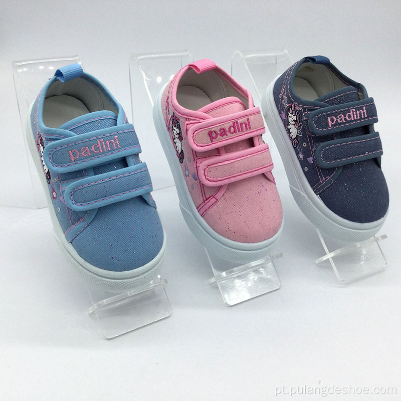 venda por atacado sapato de lona de bebê para meninas sapatos casuais