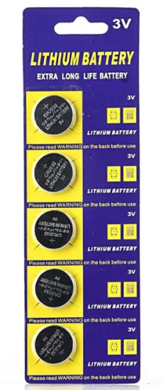 lithium 3v 225mah LiMnO2 Battery Type CR2032