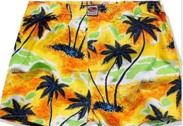 Microfiber peach skin fabric digital printed for board short