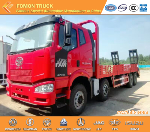 FAW 8X4 40tons machine equipment transport vehicle