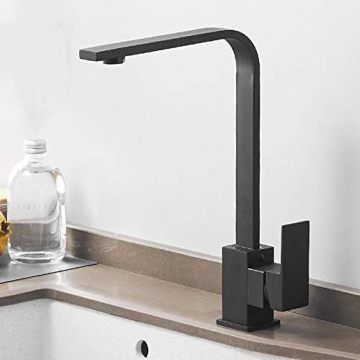 High Quality Matte Black SS 304 Stainless Steel Kitchen Faucet Mixer