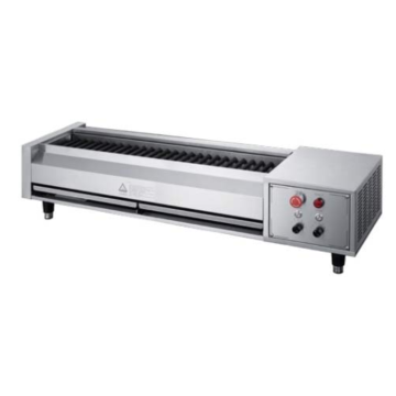 Independently Controlled Electric Skewer Grill with Enlarged Cooking Area and Dual Heating Systems