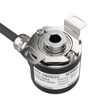 GTRIC Optical Encoder with 8mm Shaft Head, Clamping Type, 24VDC NPN Collector Output, Hollow Shaft, 1024 PPR for Incremental Rot