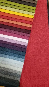 Multiple Colors Linen Polyester Fabric for Sofa Furniture