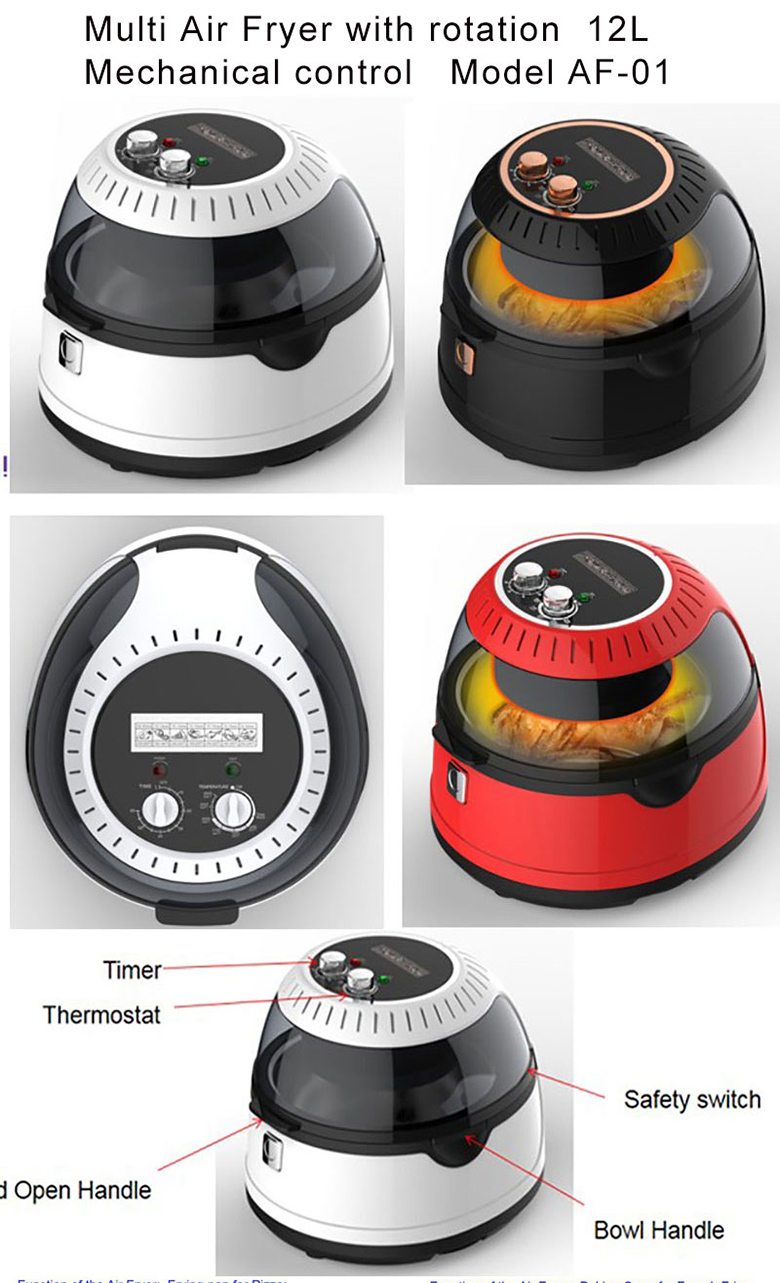 Friteuse multi air gowise usa turbo halogène