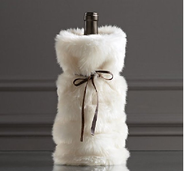 Christmas Plush Wine Bottle Cover Bag